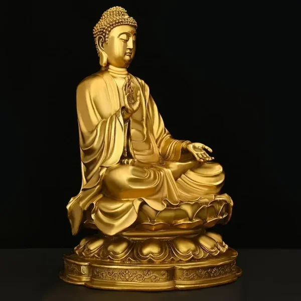 Premium Copper Shakyamuni Buddha Statue Home