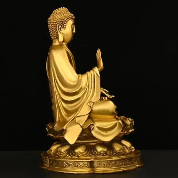 Premium Copper Shakyamuni Buddha Statue Home