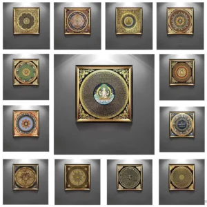 Tibetan Buddha Thangka Canvas Wall Art