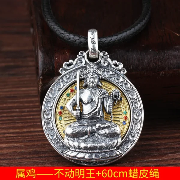 Buddha Pendant Protection Amulet Necklace