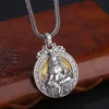 Buddha Pendant Protection Amulet Necklace