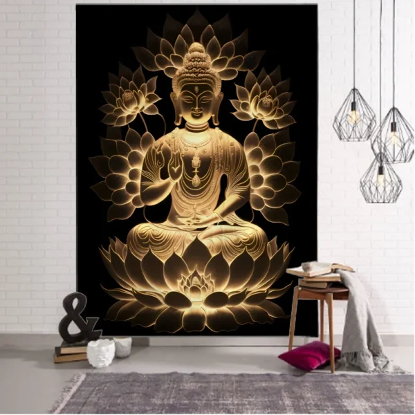 Buddha Tapestry Wall Hanging Home