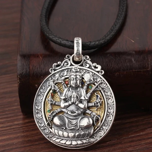Buddha Pendant Protection Amulet Necklace