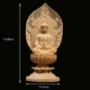 Solid Wood Buddha Statue Home Decoration