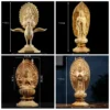 Solid Wood Buddha Statue Home Decoration