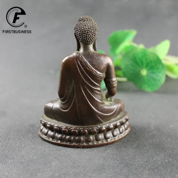 Handmade Brass Shakyamuni Buddha Statue Incense Burner