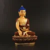 Bronze Plated Shakyamuni Buddha Statue Resin