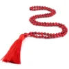 Natural Green Onyx Buddhist Mala Necklace