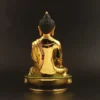 Large Gold Tibetan Buddha Statue Incense Burner