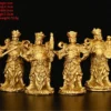 Four Heavenly Kings Copper Buddha Statues